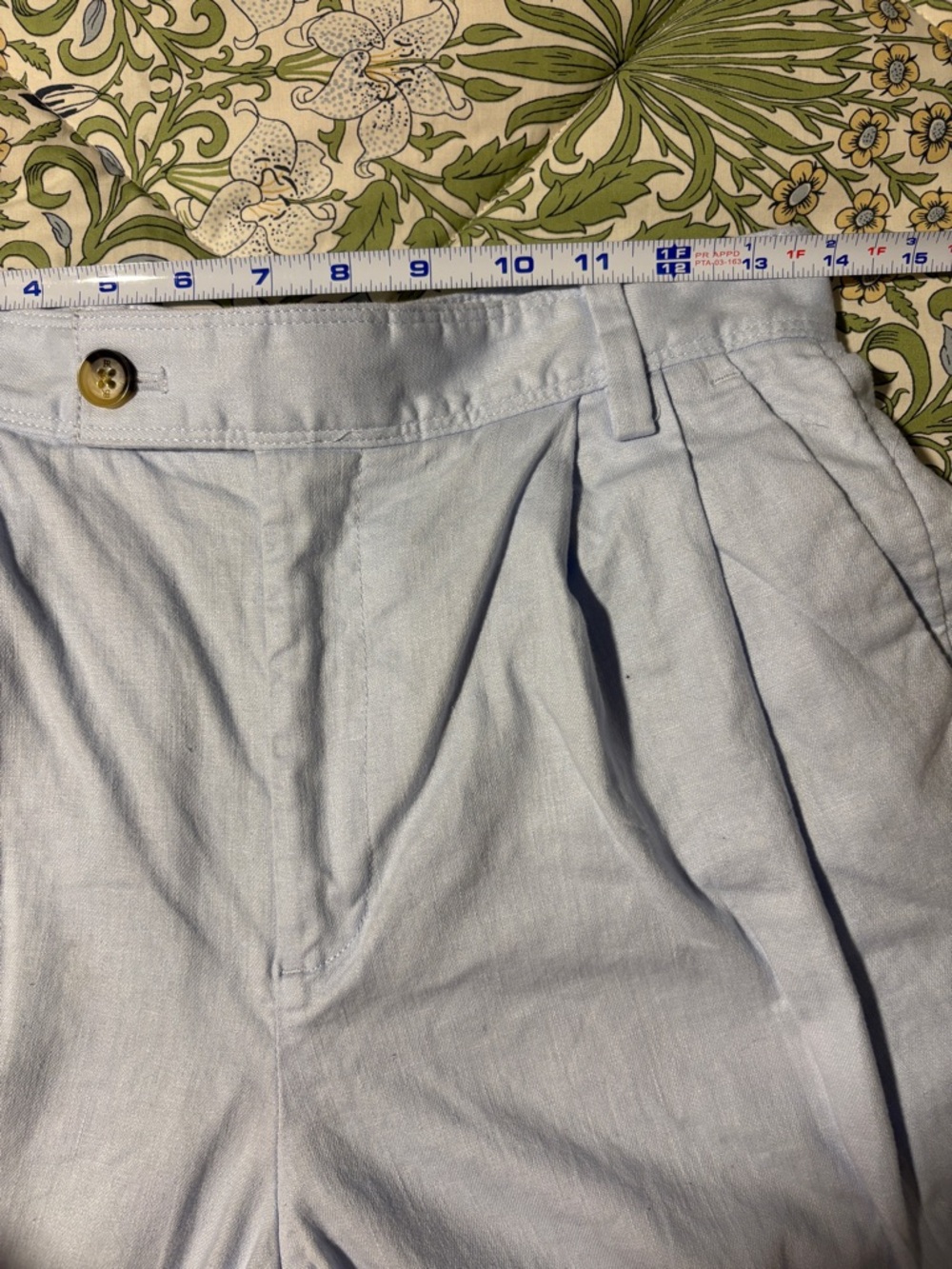 Banana Republic Light Blue Wide-Leg Women’s Linen Blend Dress Pants Trousers 4 - Picture 7 of 9